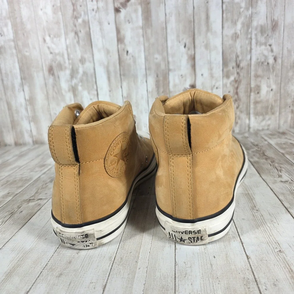 Converse All Star CTAS‎ Street Mid Suede Leather Sneakers Shoes Mens Tan - Picture 3 of 8